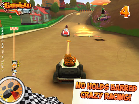 Karting con Garfield