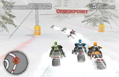 Carreras de moto en la nieve 