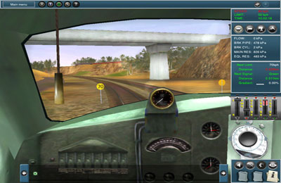 Simulador del ferrocarril