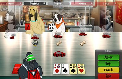 Los perros jugando al póquer 