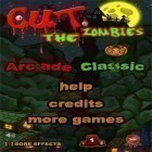 Con la juego Lanzamiento de Nozoku para iPod, descarga gratis ¡Corta a los Zombies!.