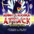 Con la juego Saltadores de jalea para iPod, descarga gratis El unicornio-robot: Edición de navidad .