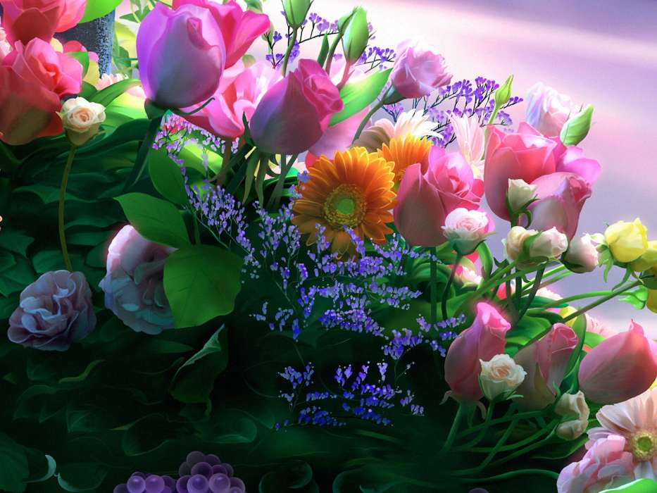 Vacaciones,Plantas,Flores,Postales,8 de marzo, Día de la Mujer