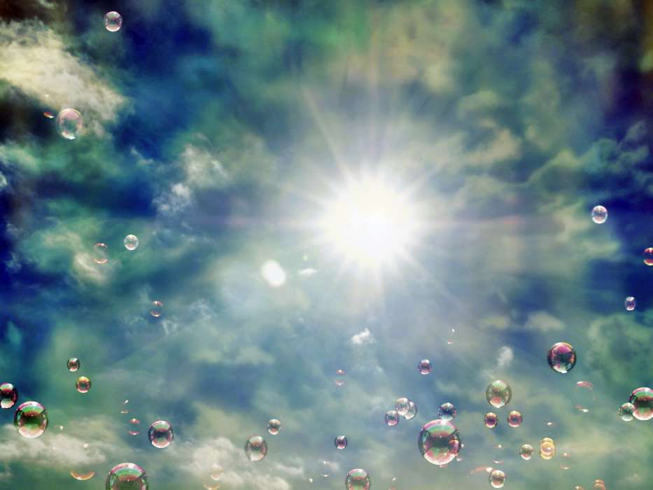 Abstracción,Cielo,Sol,Bubbles