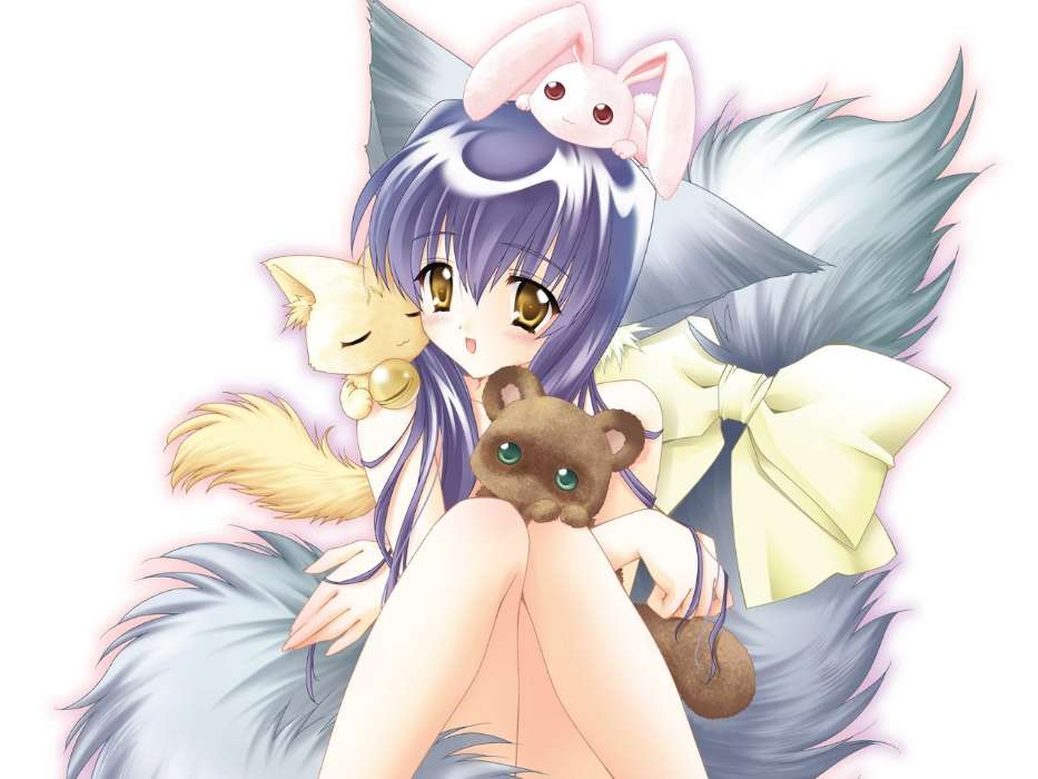 Anime,Animales,Chicas