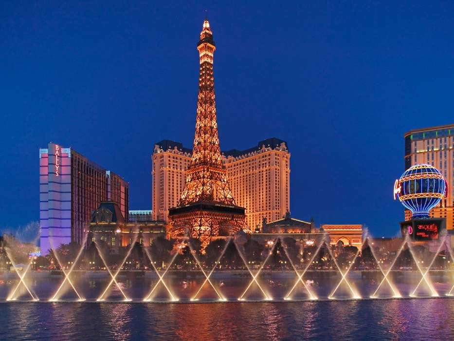 Ciudades,Noche,Arquitectura,Las Vegas