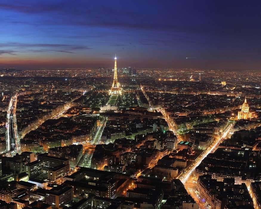 Paisaje,Ciudades,Noche,Arquitectura,París,Torre Eiffel