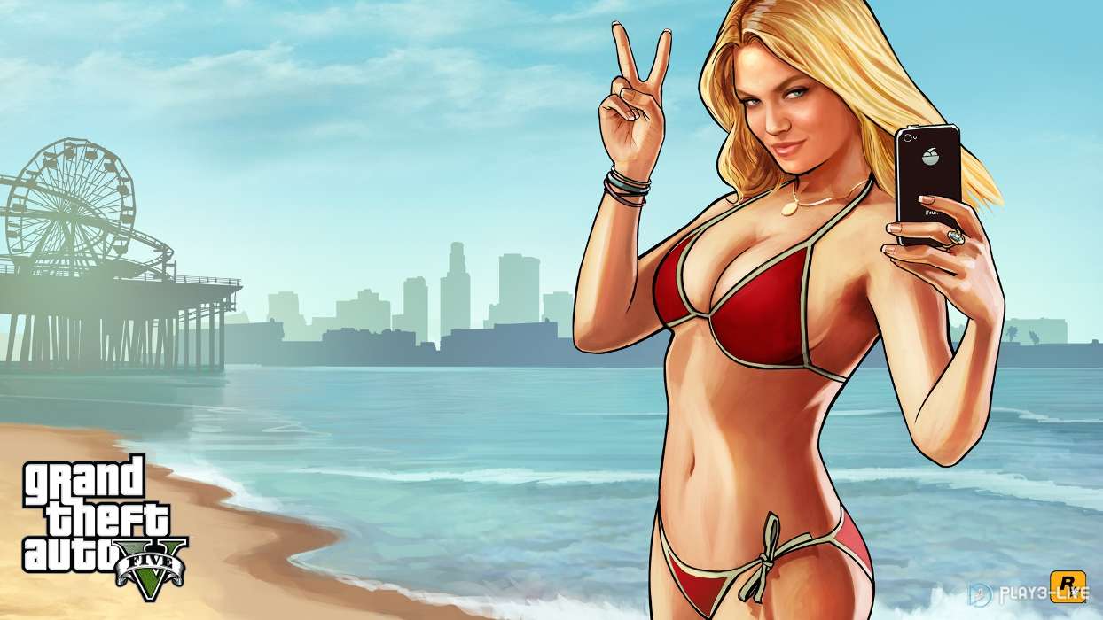 Juegos,Personas,Chicas,Mar,Playa,Imágenes,Grand Theft Auto (GTA)