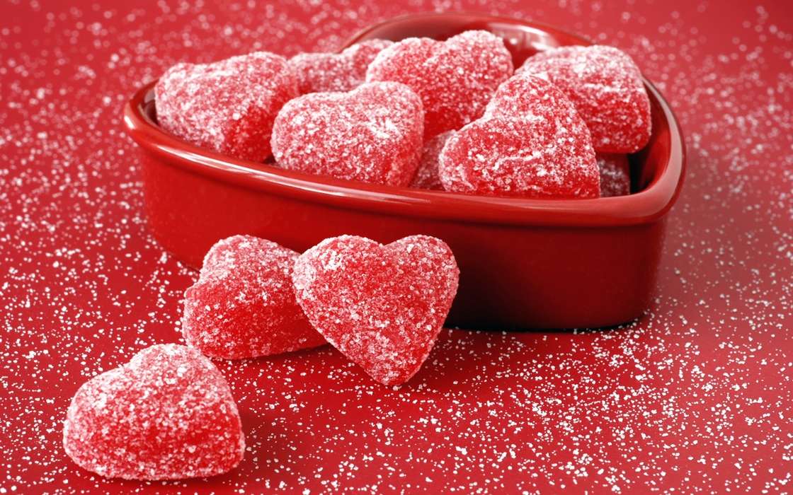 Comida,Corazones,Amor,Día de San Valentín