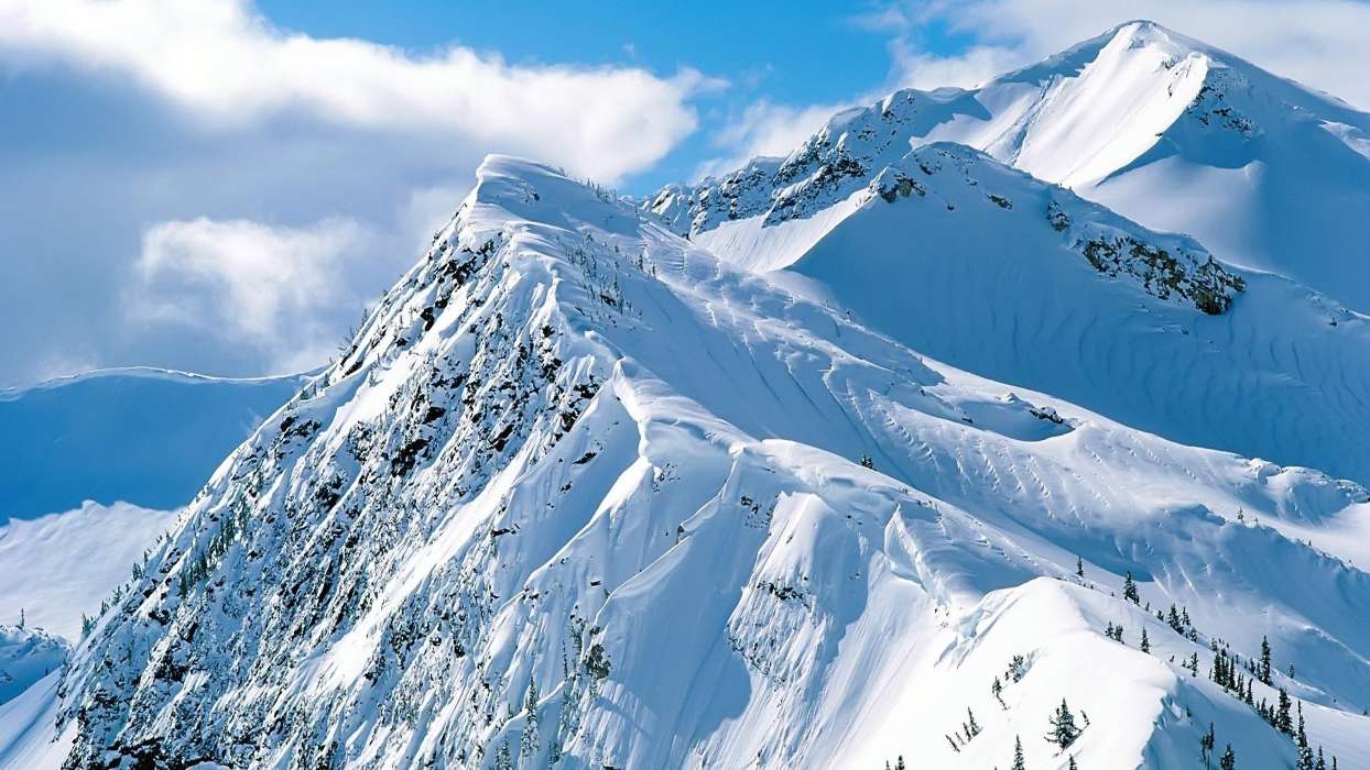 Montañas,Paisaje,Nieve