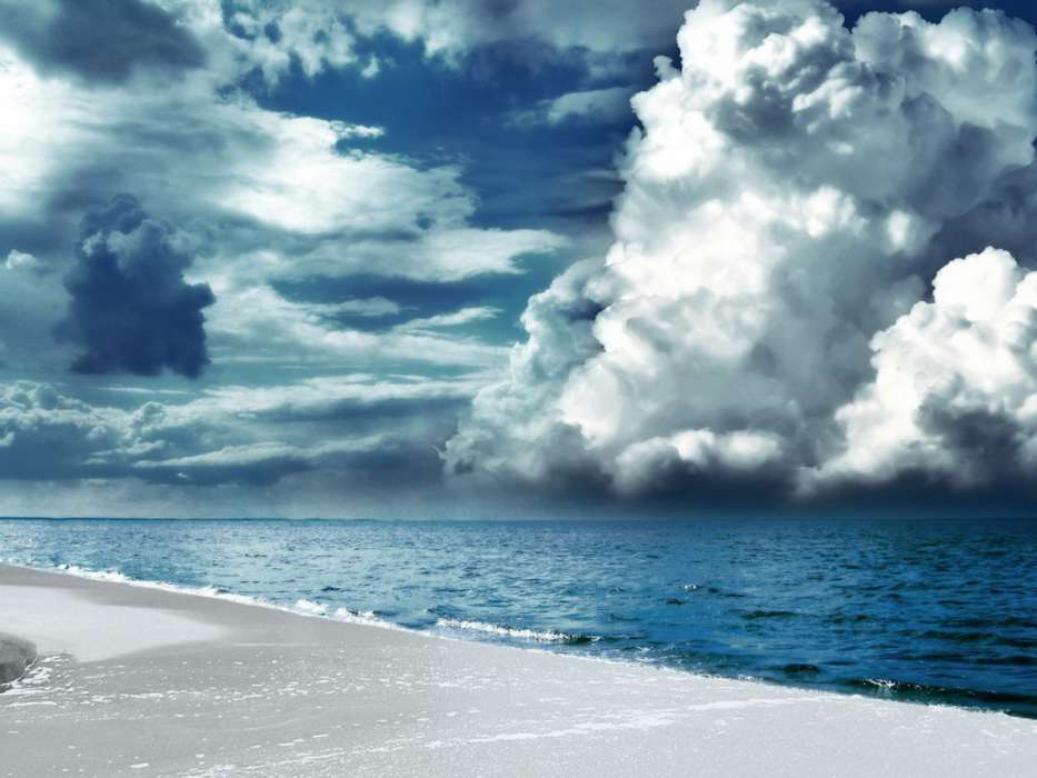 Mar,Nubes,Paisaje