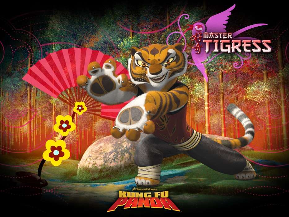 Dibujos animados,Kung Fu Panda,Tigres