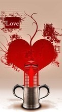 Descargar la imagen Abstracción,Corazones,Amor,Día de San Valentín,Imágenes para celular gratis.