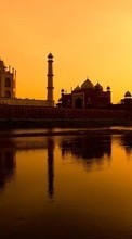 Descargar la imagen Taj Mahal,Arquitectura,Paisaje para celular gratis.