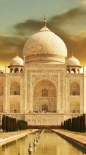 Descargar la imagen Taj Mahal,Arquitectura,Paisaje para celular gratis.