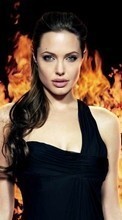 Descargar la imagen Personas,Chicas,Actores,Fuego,Angelina Jolie para celular gratis.