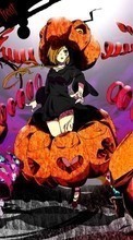 Descargar la imagen Anime,Chicas,De Halloween para celular gratis.