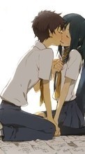 Descargar la imagen Anime,Chicas,Amor,Hombres,Besos para celular gratis.