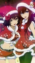 Descargar la imagen Anime,Chicas,Año Nuevo,Vacaciones para celular gratis.