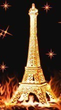 Descargar la imagen Arte,Estrellas,Arquitectura,Torre Eiffel para celular gratis.