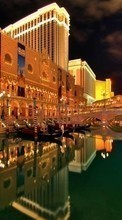 Descargar la imagen Paisaje,Ciudades,Noche,Arquitectura,Las Vegas para celular gratis.