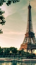 Descargar la imagen Paisaje,Cielo,Arquitectura,Nubes,Torre Eiffel para celular gratis.