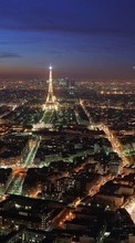 Paisaje,Ciudades,Noche,Arquitectura,París,Torre Eiffel para Nokia E72