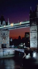 Descargar la imagen Noche,Arquitectura,Londres,Paisaje,Ciudades,Ríos,Puentes para celular gratis.