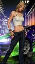 Descargar la imagen 240x400 Juegos,Personas,Chicas,Arte,Need for Speed para celular gratis.