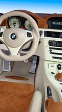 Descargar la imagen 320x480 Transporte,Automóvil,BMW,Interior para celular gratis.