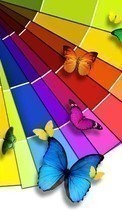Descargar la imagen Mariposas,Insectos,Arco iris para celular gratis.