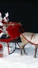 Descargar la imagen Vacaciones,Año Nuevo,Jack Frost,Papá Noel,Navidad para celular gratis.