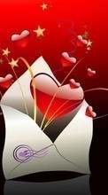 Descargar la imagen Vacaciones,Fondo,Corazones,Amor,Día de San Valentín para celular gratis.