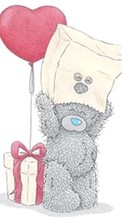 Corazones,Amor,Día de San Valentín,Imágenes,Postales,Teddy bear para Samsung D500
