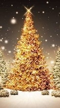 Descargar la imagen Vacaciones,Invierno,Árboles,Año Nuevo,Nieve,Abetos,Navidad para celular gratis.