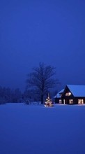 Descargar la imagen Vacaciones,Paisaje,Invierno,Casas,Año Nuevo,Nieve,Navidad para celular gratis.