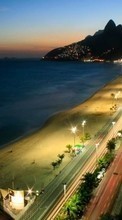 Paisaje,Ciudades,Carreteras,Montañas,Mar,Noche,Playa para Samsung Star 2 S5260 