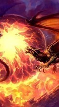 Fantasía,Dragones,Fuego para Sony Xperia M4 Aqua