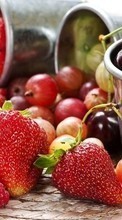 Descargar la imagen Comida,Cereza,Frutas,Fresa para celular gratis.