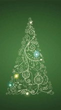 Vacaciones,Año Nuevo,Abetos,Navidad para HTC Sensation XL