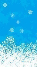 Descargar la imagen Invierno,Fondo,Año Nuevo,Navidad,Los copos de nieve para celular gratis.