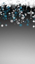Invierno,Fondo,Los copos de nieve para Huawei Honor 7 Premium