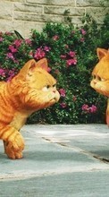 Descargar la imagen 720x1280 Dibujos animados,Animales,Gatos,Garfield para celular gratis.