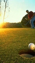 Descargar la imagen 240x400 Deportes,Personas,Hierba,Sol,Golf para celular gratis.