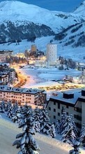 Ciudades,Paisaje,Nieve,Invierno para LG Optimus Hub E510