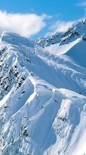 Descargar la imagen Montañas,Paisaje,Nieve para celular gratis.
