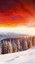 Montañas,Paisaje,Puesta del sol para Sony Ericsson Z550