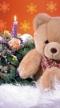 Descargar la imagen Navidad,Velas,Vacaciones,Año Nuevo,Juguetes,Bears para celular gratis.