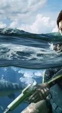 Descargar la imagen 320x240 Juegos,Agua,Lara Croft: Tomb Raider para celular gratis.