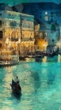 Descargar la imagen Paisaje,Agua,Imágenes,Barcos,Venecia para celular gratis.